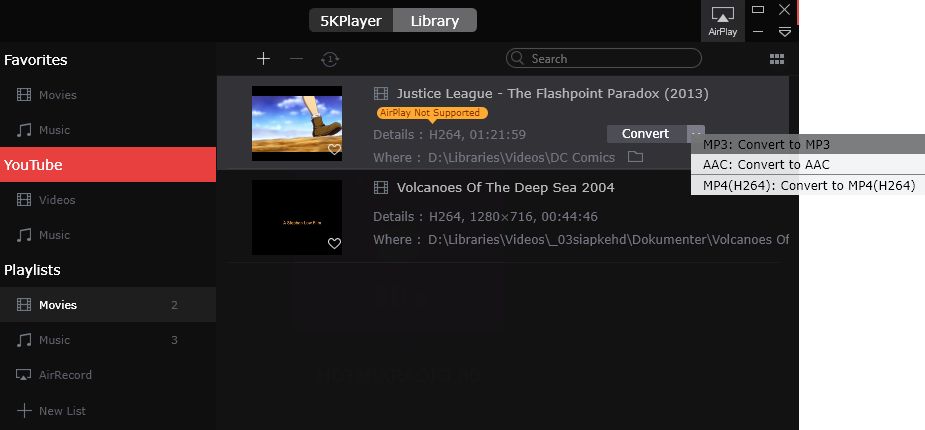 5KPlayer to Convert Video