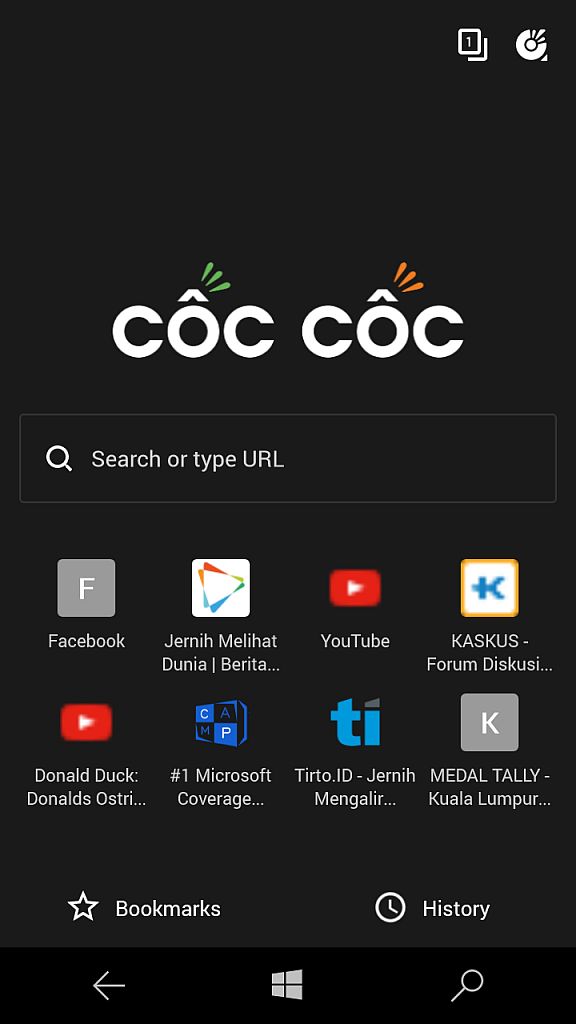Cốc Cốc Browser Interface