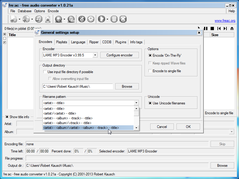 Fre:ac - Free Audio Converter