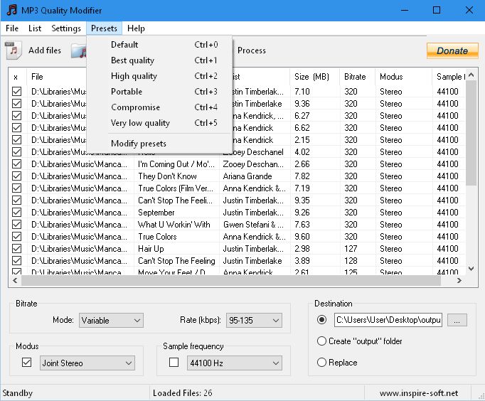MP3 Quality Modifier